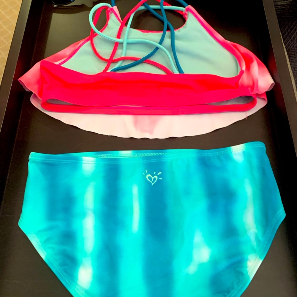 🏊🏻‍♀️Justice🍉 Two Piece Bathing Suit - Picture 5 of 6